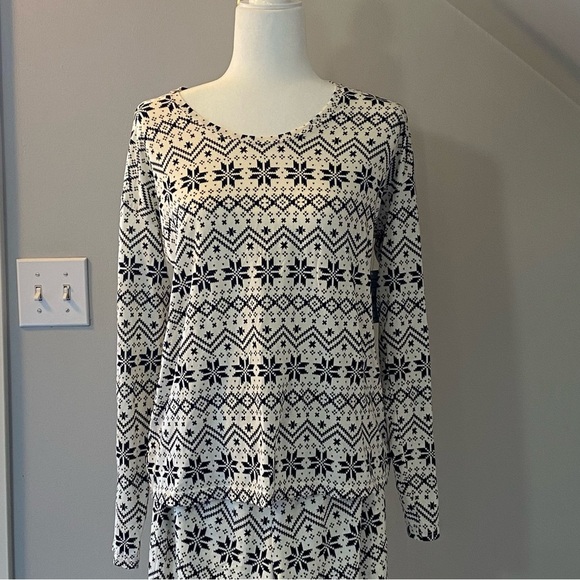 Tommy John second skin pj set in coconut milk/vintage holiday sweater size small - Picture 5 of 10